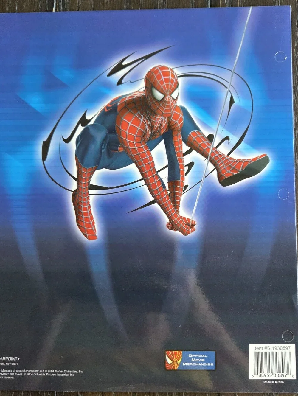 Marvel Spider-Man and Batman Graphic Binder Set - Red, Black, Yellow, Blue